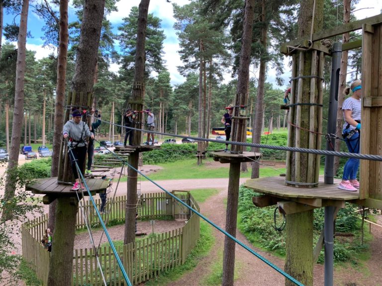 AWG team on the high ropes at Go Ape